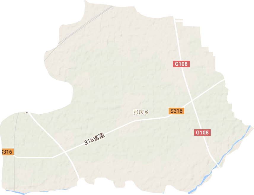张庆乡地形地图