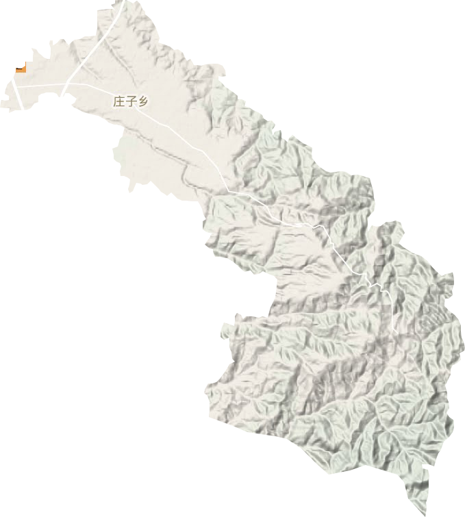 庄子乡地形地图