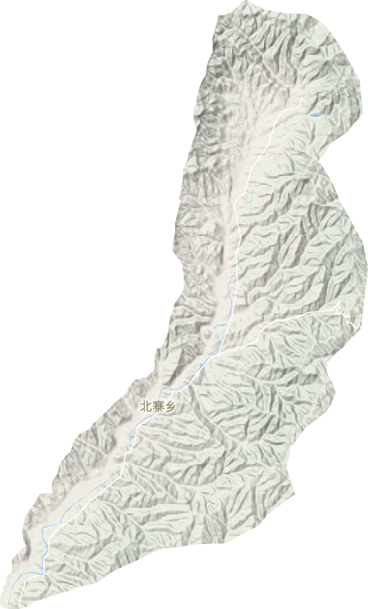 北寨乡地形地图