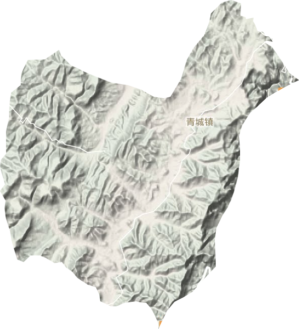 青城镇地形地图