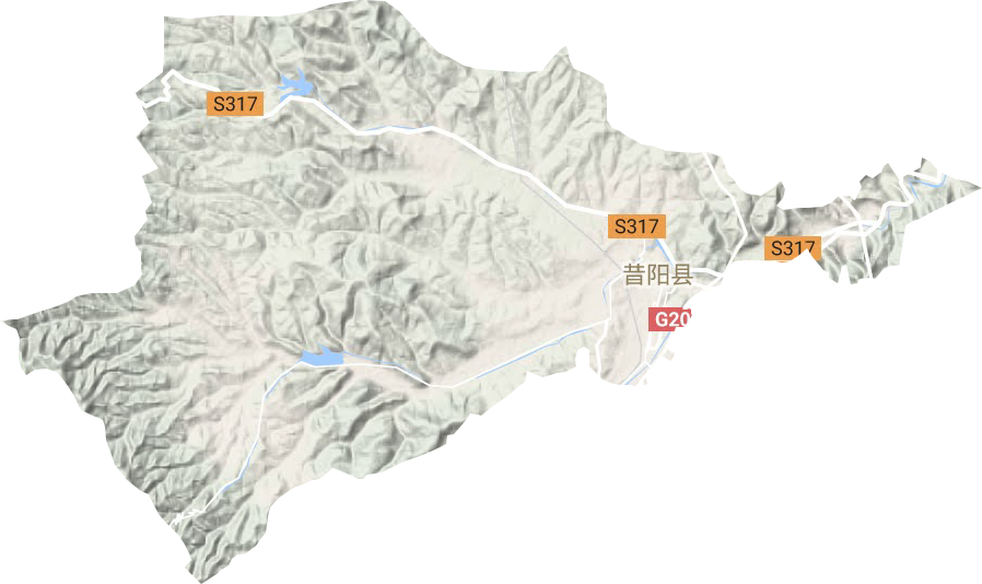 乐平镇地形地图
