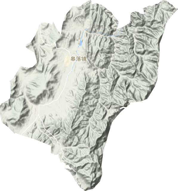 皋落镇地形地图