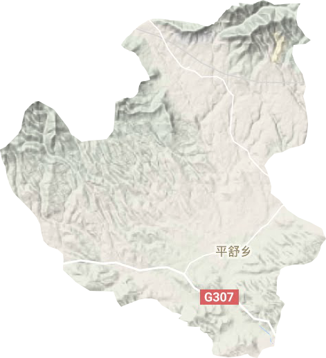 平舒乡地形地图