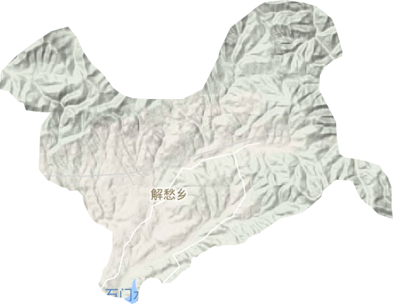 解愁乡地形地图