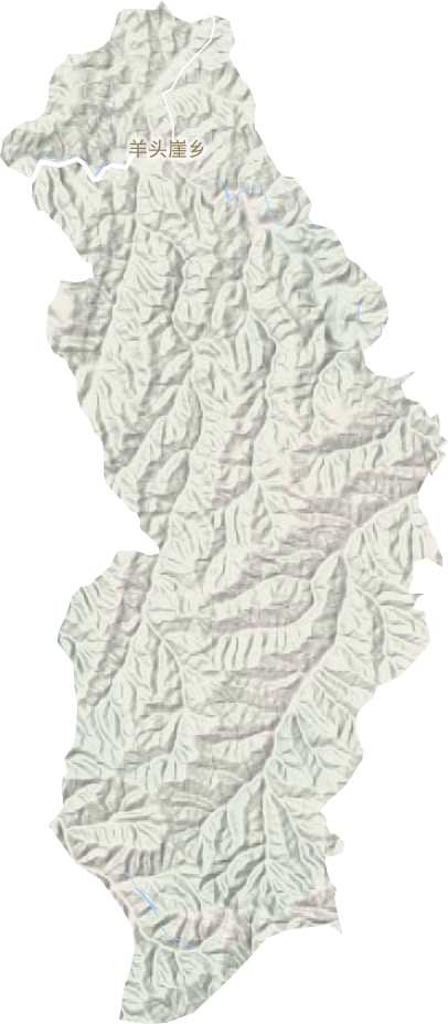 羊头崖乡地形地图