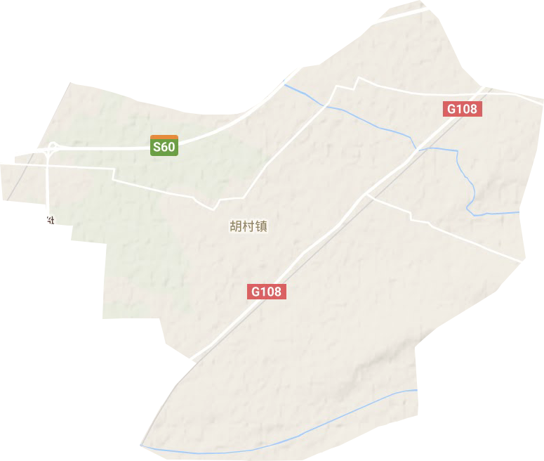 胡村镇地形地图