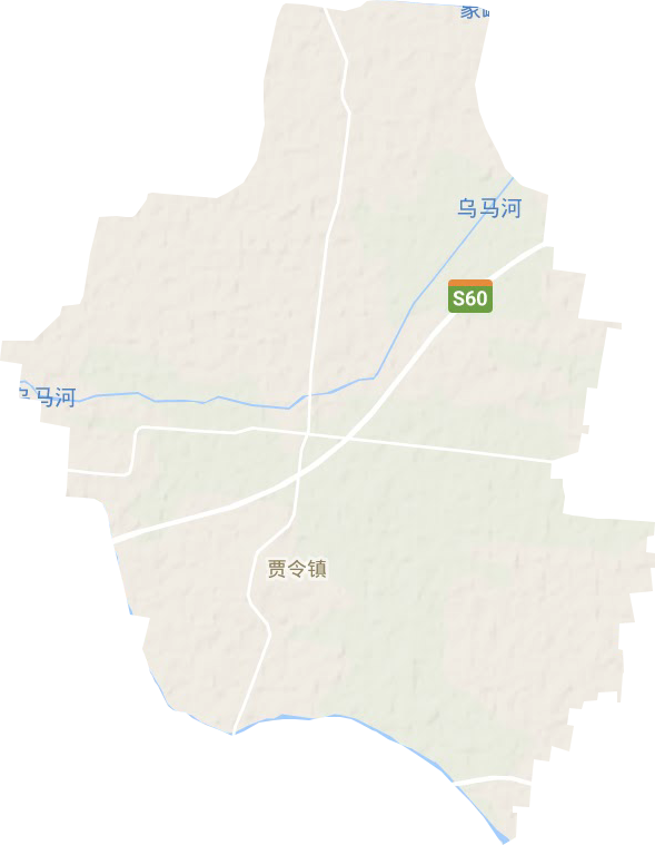 贾令镇地形地图