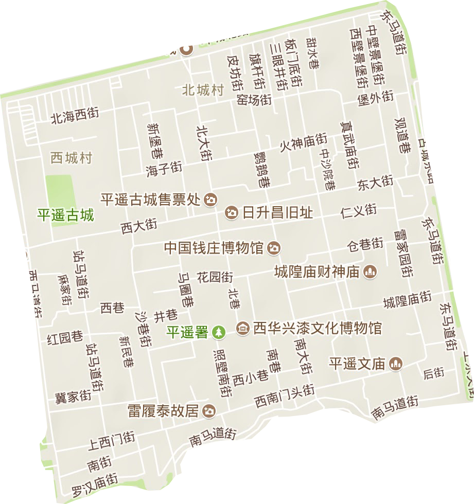 古城街道地形地图