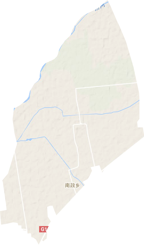 南政乡地形地图