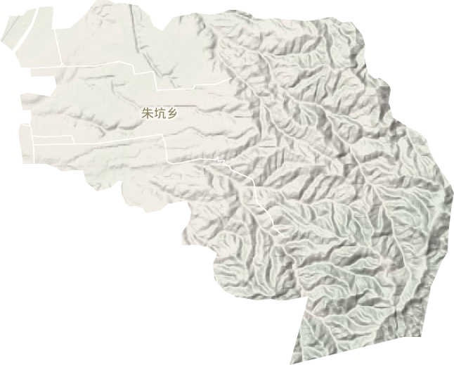 朱坑乡地形地图
