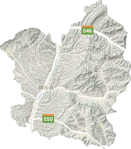 静乐县地形地图
