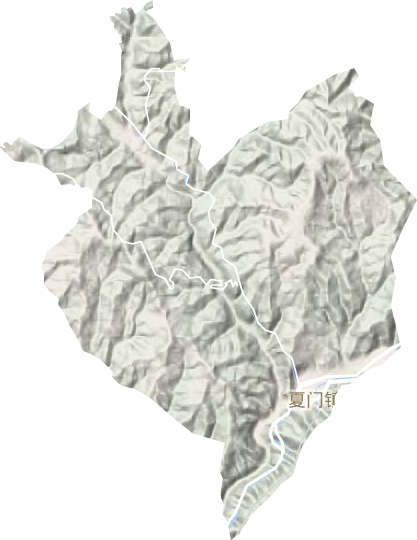 夏门镇地形地图