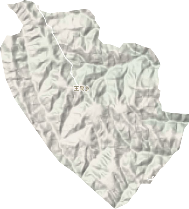 王禹乡地形地图