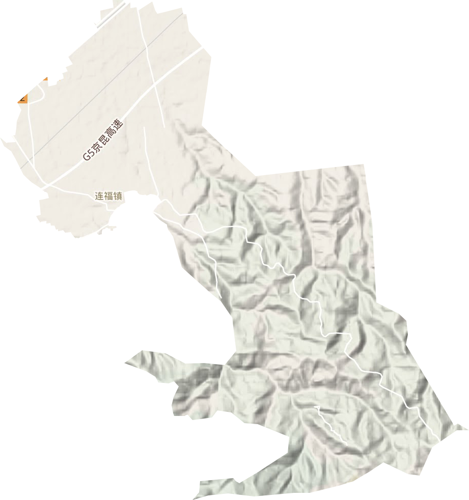 连福镇地形地图