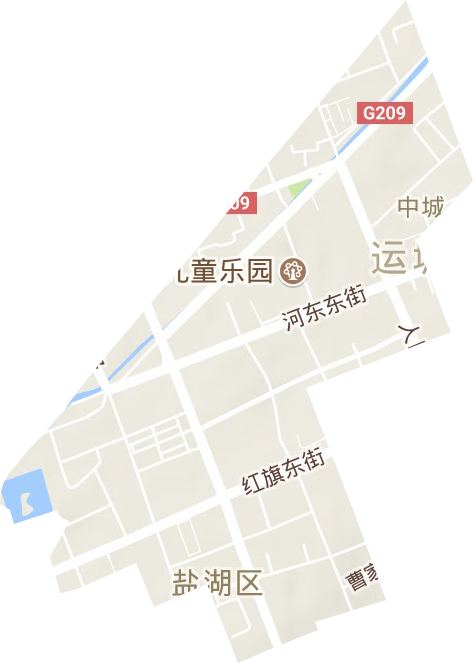 中城街道地形地图