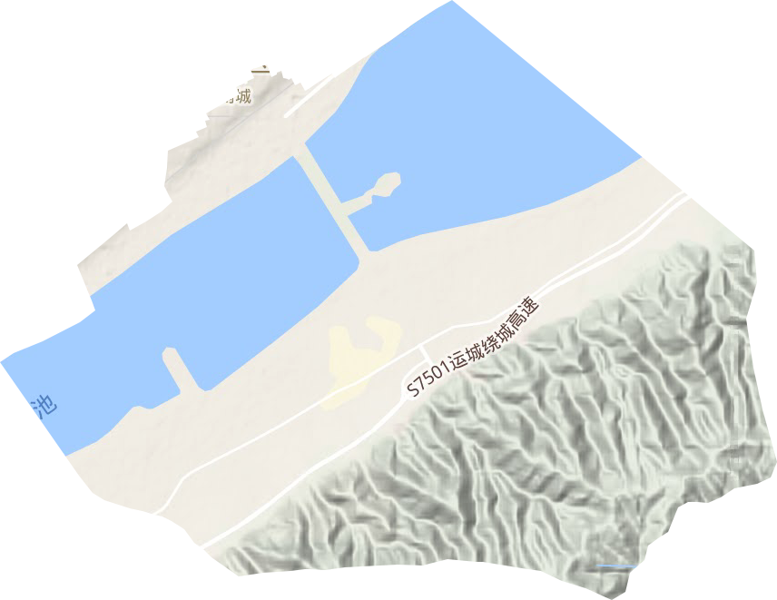 南城街道地形地图