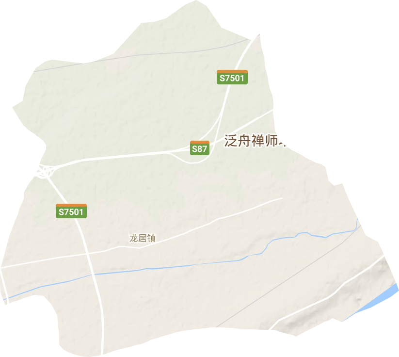 龙居镇地形地图