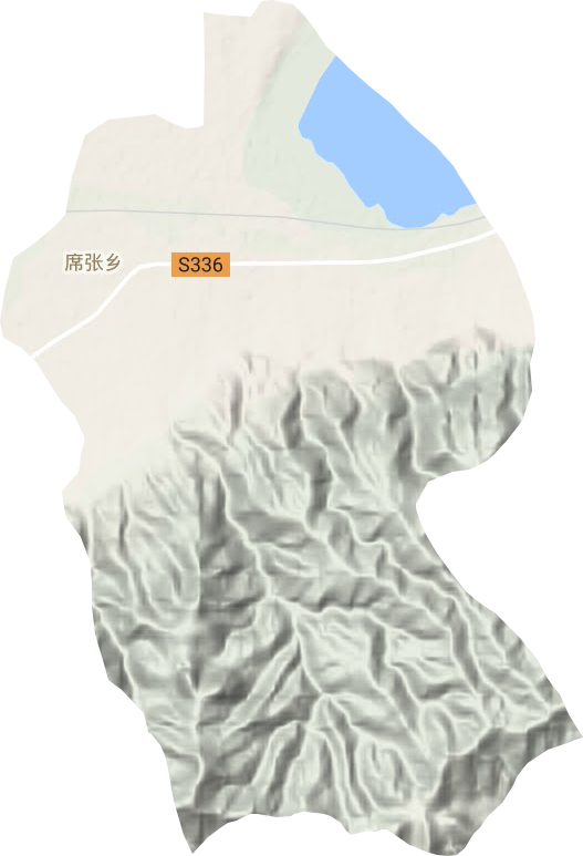 席张乡地形地图