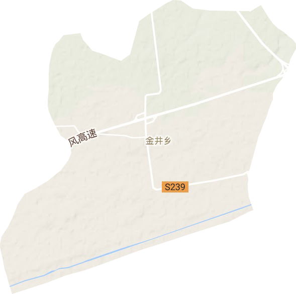 金井乡地形地图