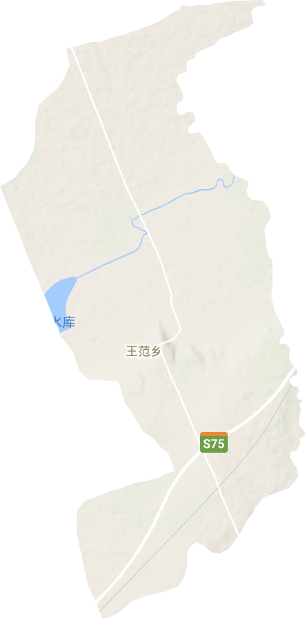 王范乡地形地图