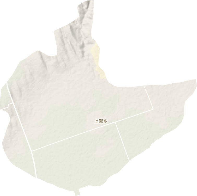 上郭乡地形地图