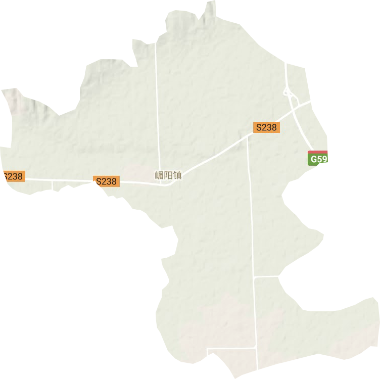 嵋阳镇地形地图