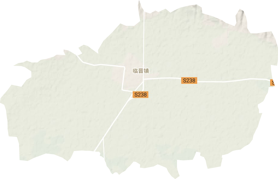 临晋镇地形地图