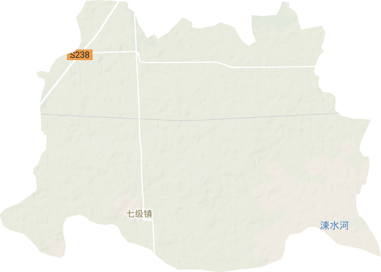 七级镇地形地图