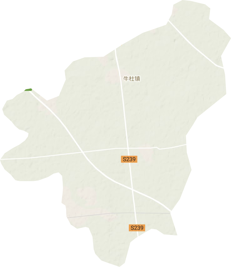 牛杜镇地形地图