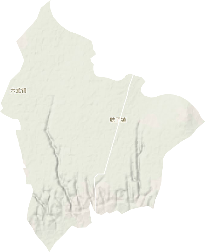 耽子镇地形地图
