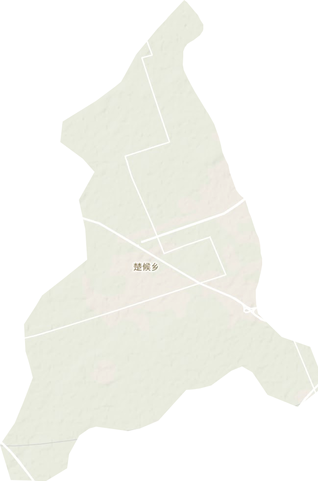 楚侯乡地形地图