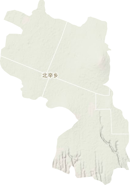 北辛乡地形地图