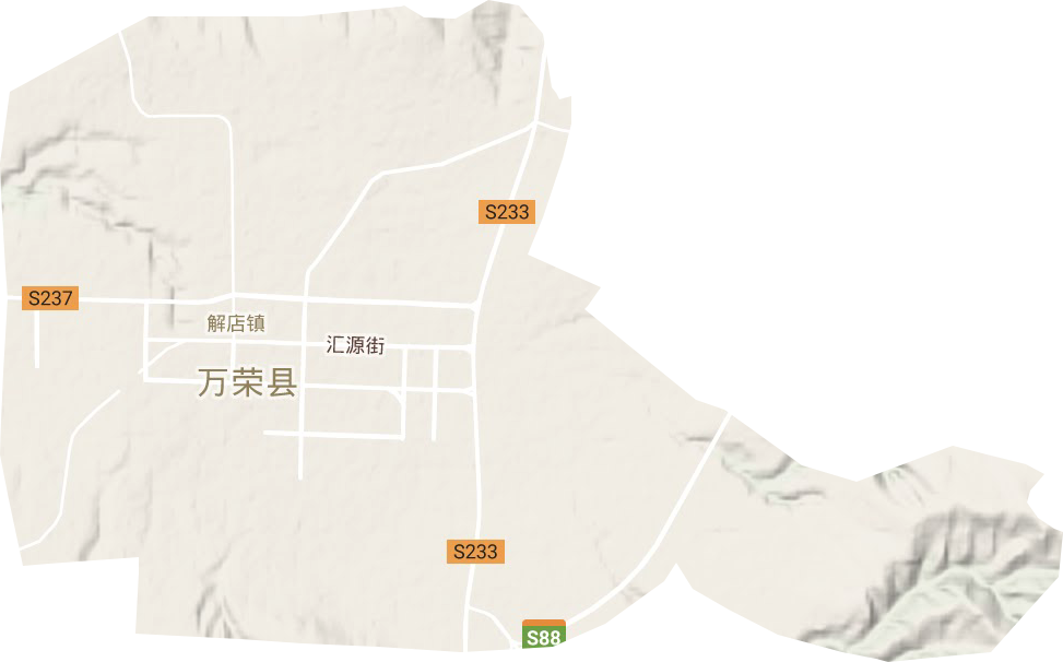 解店镇地形地图