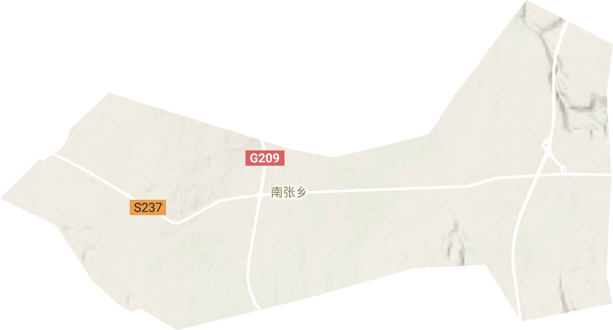 南张乡地形地图