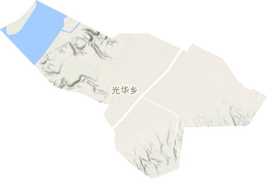 光华乡地形地图