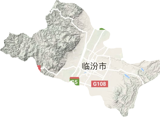 尧都区地形地图