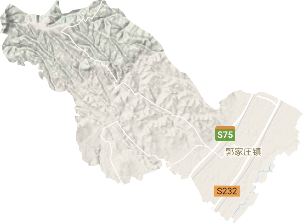 郭家庄镇地形地图
