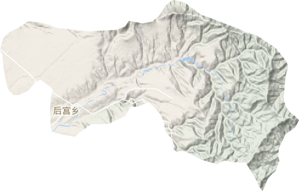 后宫乡地形地图