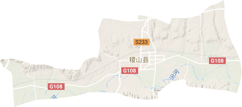 稷峰镇地形地图