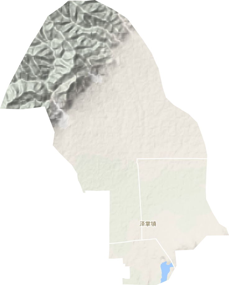 泽掌镇地形地图