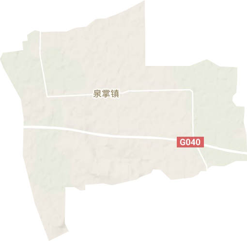 泉掌镇地形地图
