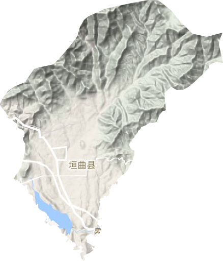 新城镇地形地图