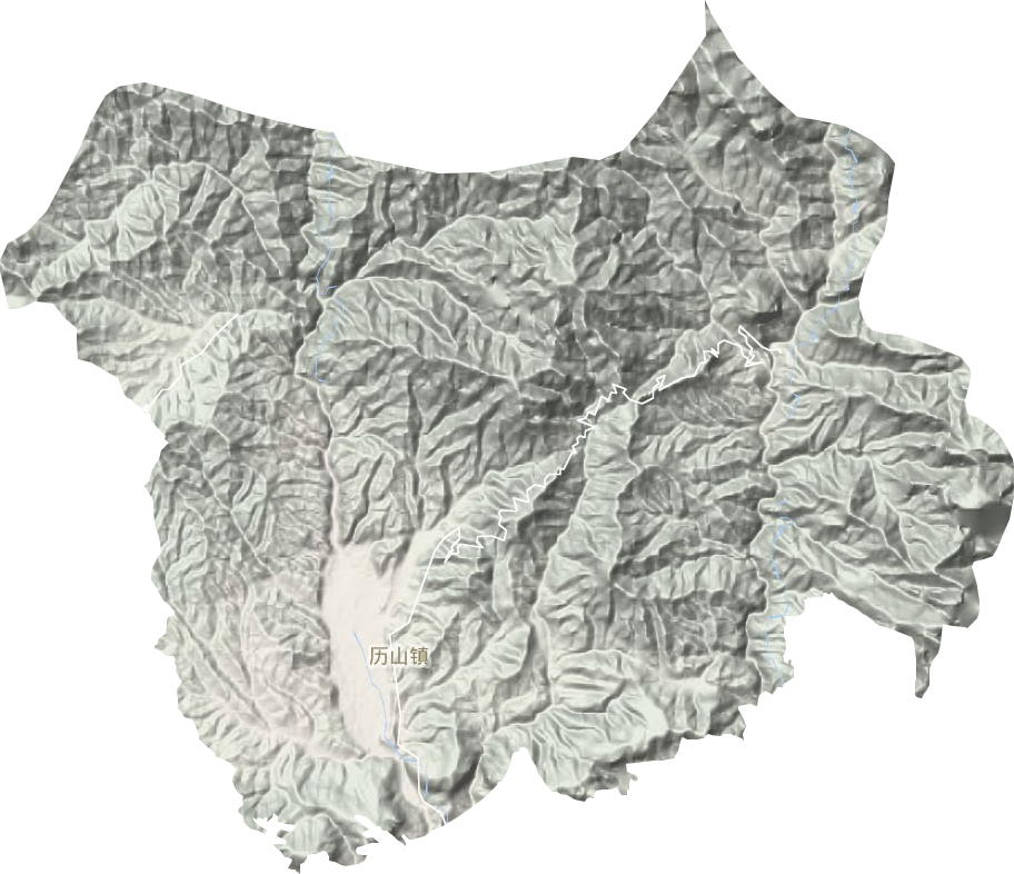 历山镇地形地图