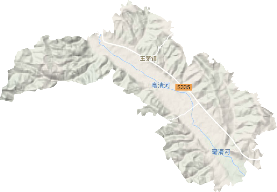 王茅镇地形地图