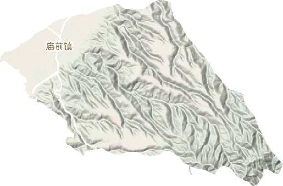 庙前镇地形地图