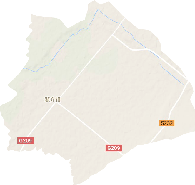 裴介镇地形地图