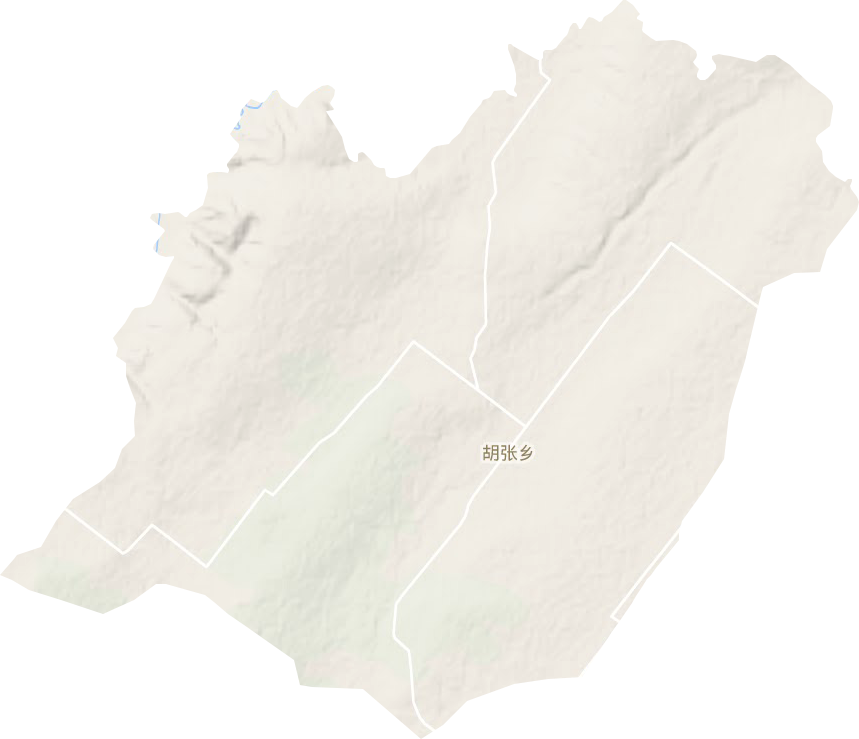 胡张乡地形地图