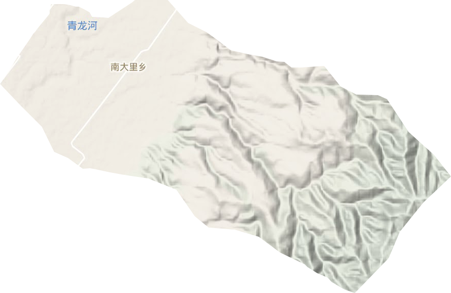 南大里乡地形地图