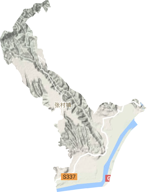 张村镇地形地图