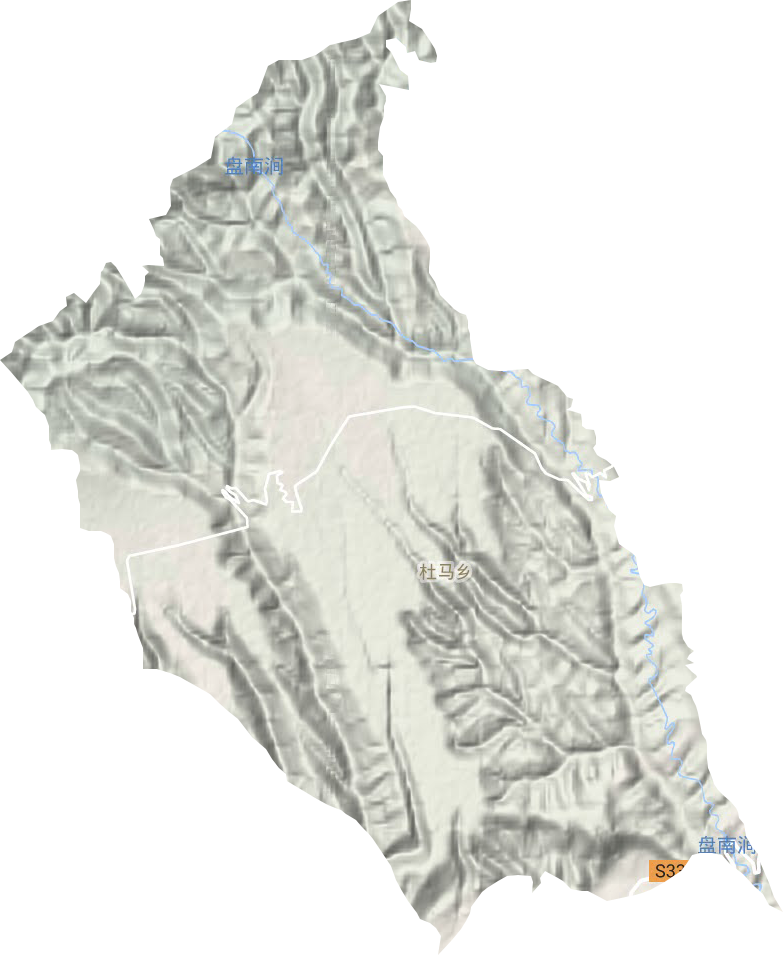 杜马乡地形地图